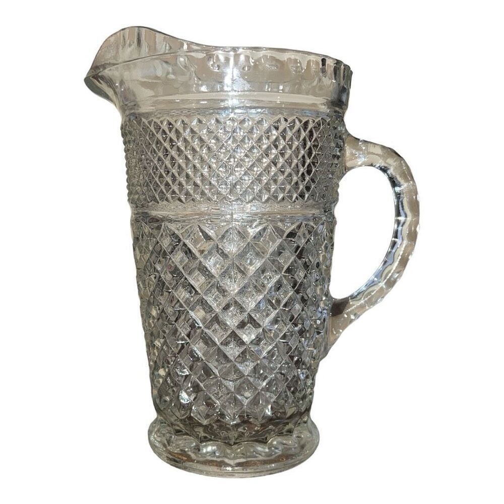 Pitcher, Wexford, Anchor Hocking, Discontinued Pattern, Vintage, Barware, Bar Ca